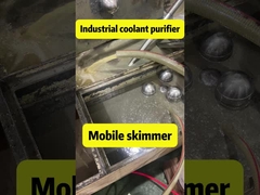 Efisien CNC Coolant Oil Separator Large Cutting Fluid Dan Oil Removal Powder